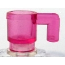 Part 3899 Trans-Light Pink Minifig, Utensil Cup 